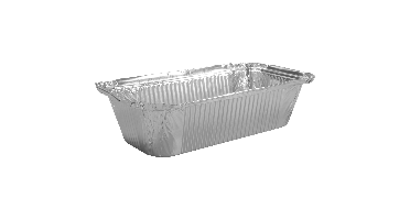 Bak | Aluminium | 700ml | opstaande rand | 203x110x59mm | zilver | 1400 stuks