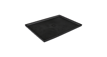 Ornamin Deksel | TPE | rechthoekig | reusable | onbreekbaar | 260x190x zwart | 10 stuks