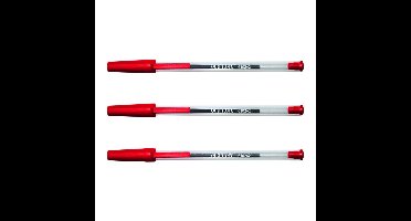 Balpen quantore stick rood | 50 stuks