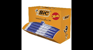 Balpen bic atlantis classic grip clic m blauw