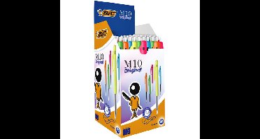 Balpen bic m10 colors pastel colors m assorti | 50 stuks