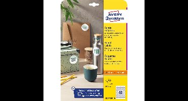 Avery Zweckform ronde etiketten, diameter 30 mm, wit, afneembaar, 480 etiketten, 10 vellen