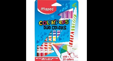 Viltstift maped color'peps duo colors set 10st