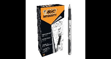 Permanent marker bic intensisty uf zwart | 12 stuks