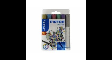 Verfstift pilot pintor metallic f assorti