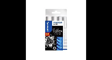 Verfstift pilot pintor assorti breedtes wit