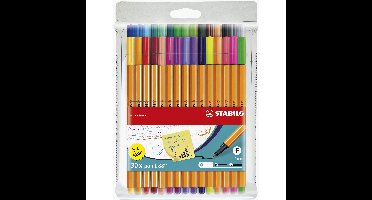 Fineliner stabilo point 88/30 f ass 30st | 5 stuks