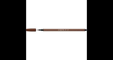 Viltstift stabilo pen 68/45 m bruin | 10 stuks