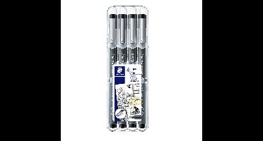 Fineliner staedtler pigment 308 0.1-0.7mm zwart