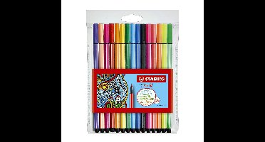 Viltstift stabilo pen 68/15 m 10+5 neon ass 15st | 10 stuks