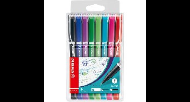 Fineliner stabilo sensor 189/8 f ass 8st | 5 stuks