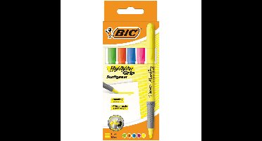 Markeerstift bic grip assorti