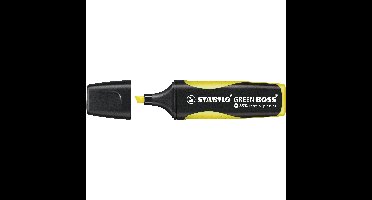 Markeerstift stabilo green boss 6070/24 geel | 10 stuks