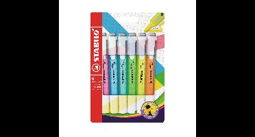 Markeerstift stabilo swing cool 275/6 6st assorti | 5 stuks