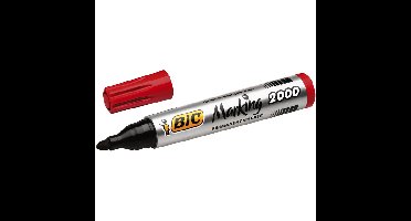 Viltstift bic 2000 ecolutions rond l rood | 12 stuks