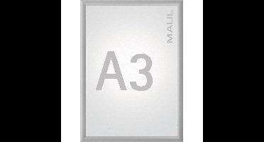 MAUL clicklijst standaard, lijst 25mm A3, zilverkleurig posterframe