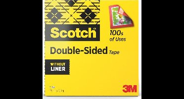 Scotch dubbelzijdige plakband ft 19 mm x 33 m