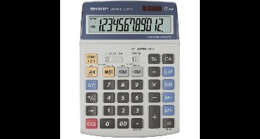Sharp EL2125C calculator Desktop Financiële rekenmachine Zwart, Blauw, Grijs