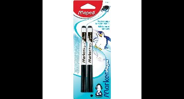 Maped whiteboardmarker Marker'Peps, blister van 2 stuks, zwart