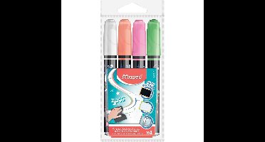 Maped krijtmarker, etui met 4 stuks in geassorteerde kleuren