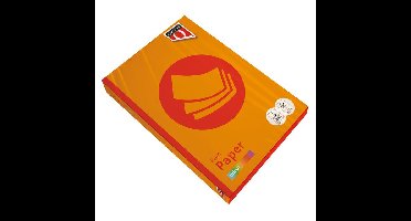 Kopieerpapier quantore colour a4 120gr oranje | 5 stuks