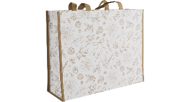 Shopper | Kerstmis | PP | Botanical | 45x 15x36cm | 100 stuks