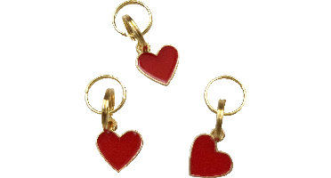 Decoratie charms | Hartjes | 50 stuks