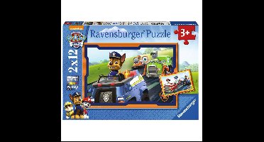 Puzzel ravensburger paw patrol in actie 2 x12st