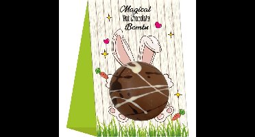 Choc & Presents chocobomb Magic Hot Chocolate met minispekjes, 45 gram