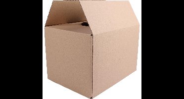 Verzenddoos, enkele golf, bruin, ft 305 x 220 x 200 mm