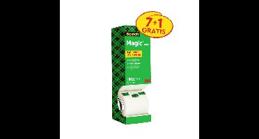 Plakband scotch magic 810 19mmx33m mat 7+1 | 4 stuks
