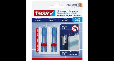 Klevende spijker tesa canvas tegels 2kg wit