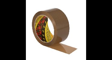 Verpakkingstape scotch 371 50mmx66m bruin pp 6rol | 6 stuks