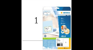 Etiket herma 8637 210x297mm a4 premium wit 10st