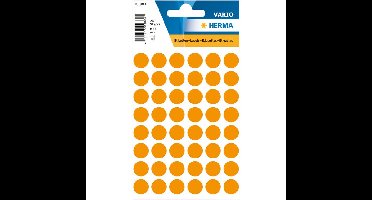 Etiket herma 1864 rond 12mm fluor oranje 240st | 10 stuks