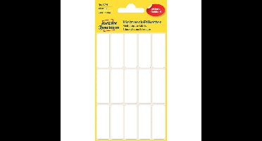 Etiket avery 3076 38x14mm wit 90st