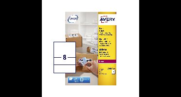 Etiket avery l7165b 99.1x67.7mm blockout 800st