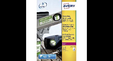 Etiket avery l4773-20 63.5x33.9mm wit 480stuks