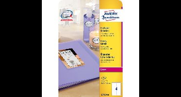 Etiket avery l7769-40 99.1x139mm glans wt 160st