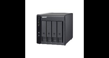 QNAP TR-004 behuizing voor opslagstations HDD-/SSD-behuizing Zwart 2.5/3.5"