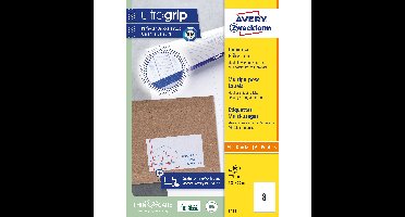 Etiket avery 3426 105x70mm wit 800st