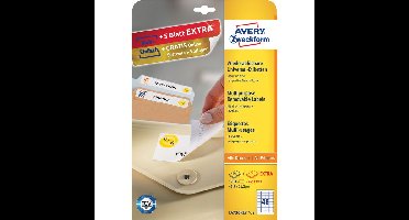 Etiket avery l4736rev-25 45.7x21.2mm wit 1200stuk