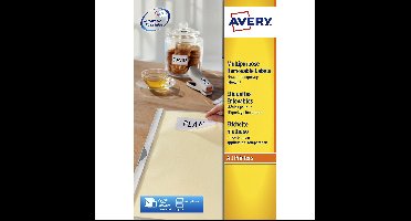 Etiket avery l4737rev-25 63.5x29.6mm wit 675st
