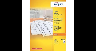 Etiket avery dp167-100 105x37mm wit 1600stuks
