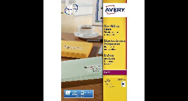 Etiket avery l7551-25 38.1x21.1mm tr 1625st