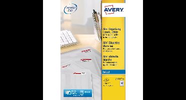 Etiket avery j8654-25 45.7x25.4mm wit 1000st