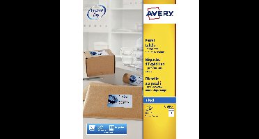 Etiket avery j8165-10 99.1x67.7mm wit 80stuks