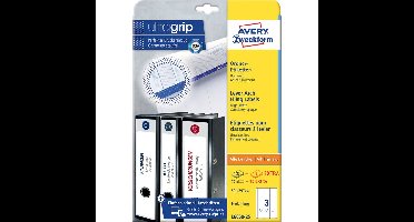 Rugetiket Avery Zweckform breed/lang 59x297mm zelfklevend wit