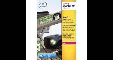 Etiket avery l7060-20 63.5x38.1mm wit 420st | 5 stuks