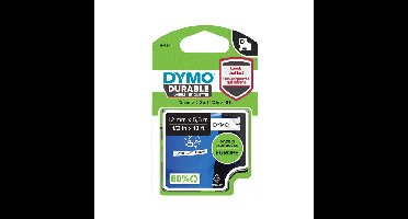 Labeltape dymo labelmanager d1 polyester 12mm wit